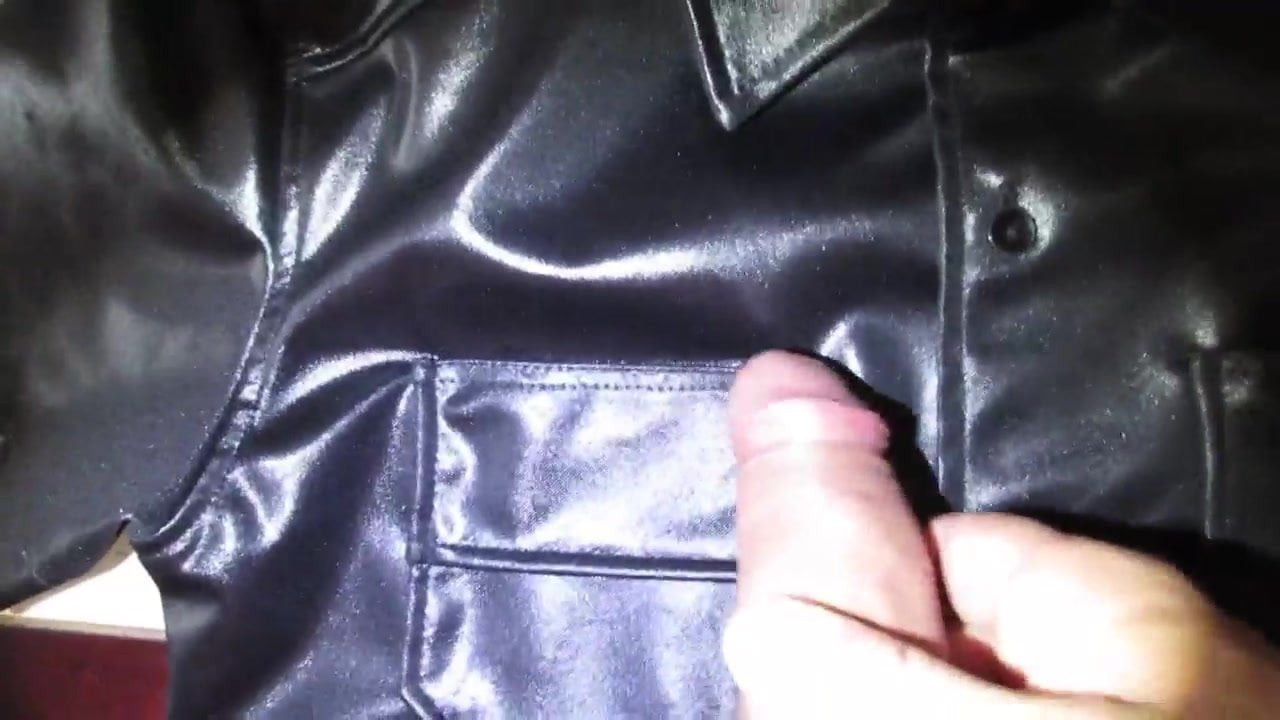 Shiny Shirt schwarz wichsen