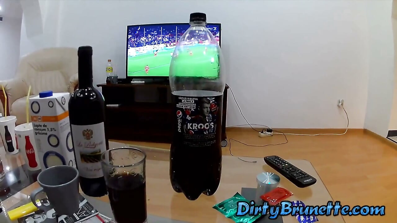Old dude orders a coffee and fuck slutty wife while her husband watches them and then joins them - 2 scenes