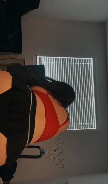 Grinding on Big Dildo