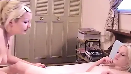 Two Super Hot Blonde Teens Playing with Sex Toys