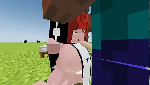 Beautiful girl dressed as a cow wants me to milk her and give her my milk