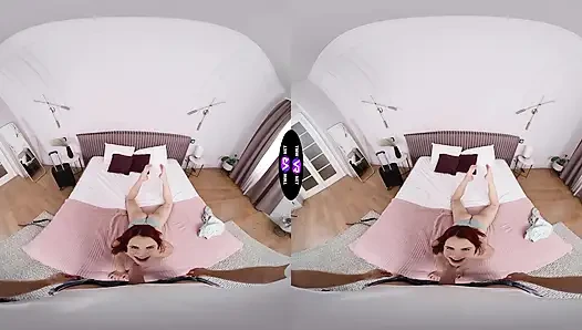 Horny Brunette Demands Fresh Cum From Shocked Dude - TmwVRnet
