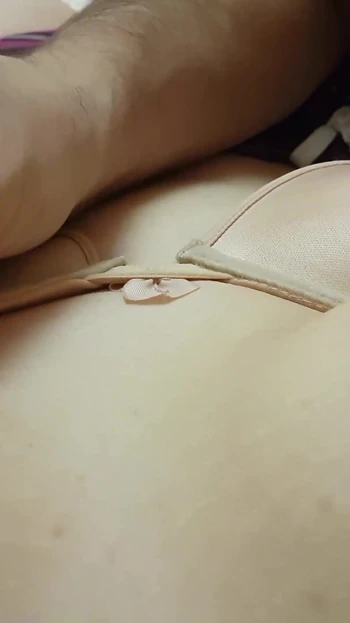 Emotional moment from "Make me cum by licking my nipples"
