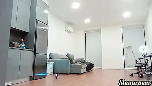 Pissing in My Grain Sports Spandex Shorts During and Mopping