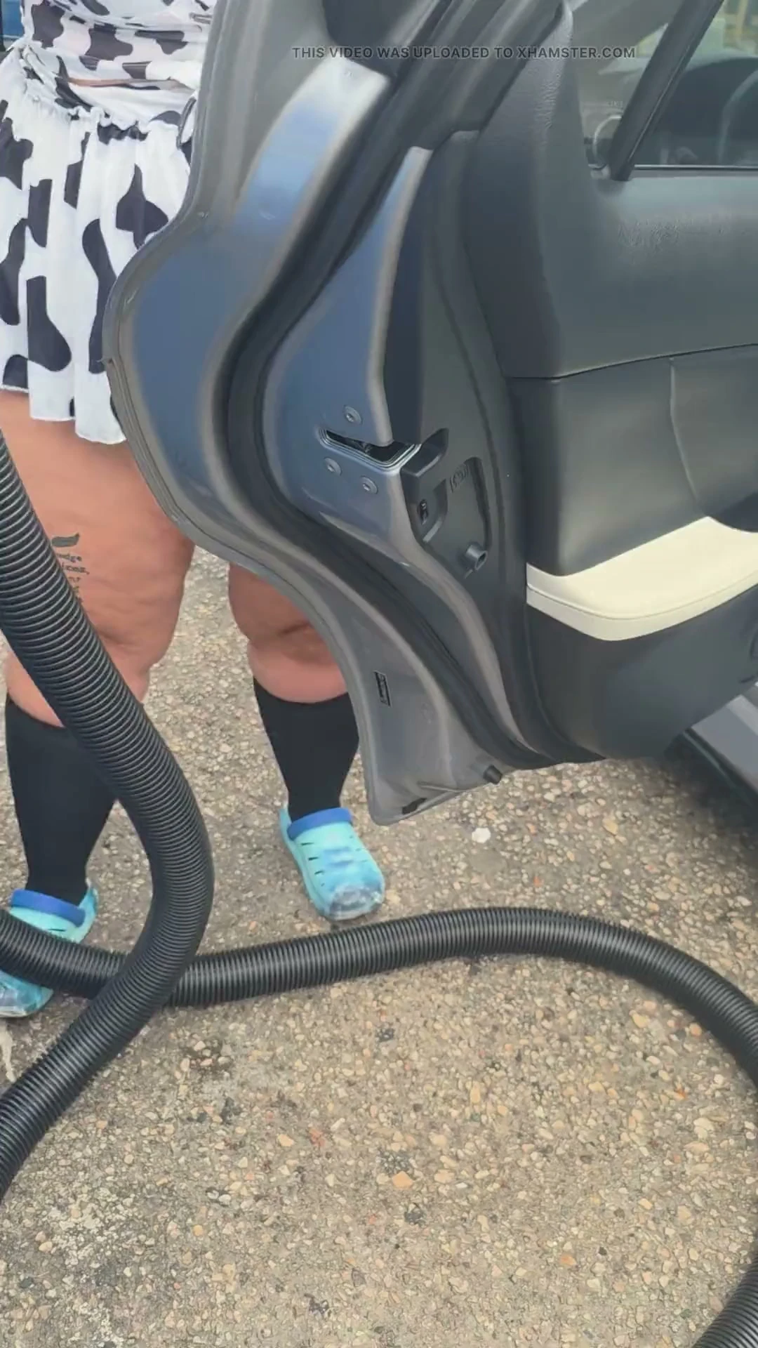 This is how I dress to clean my car