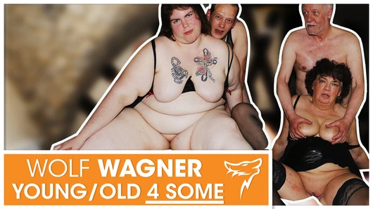 Swinger orgy! MILFs get boned & swallow cum! WolfWagner.com