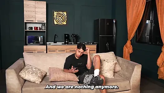 Big-breasted stepmother comforts her stepson after he breaks up with his girlfriend