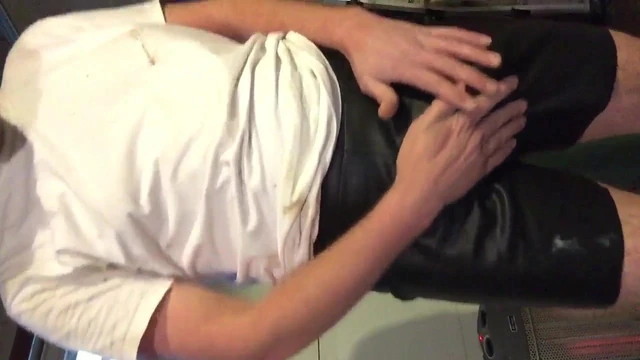 Me in my tight shiny shorts