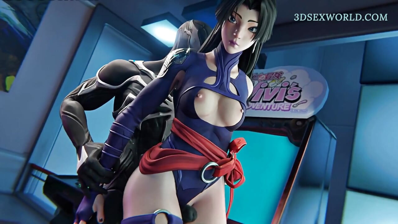 سوء الفهم: Psylocke X Venom (أنمي إباحي ثلاثي الأبعاد)