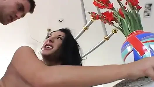 Girlfriend Gets Her Mouth Fucked Hard by Her Horny Partner