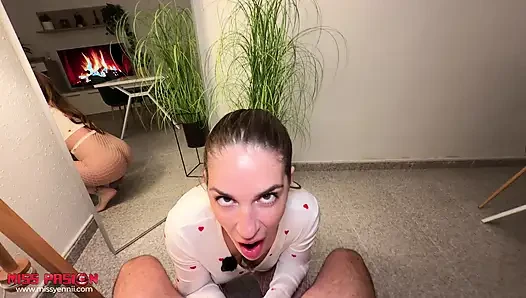 Surprised My Distant in Fishnet Stockings and Fucked Her Savagely