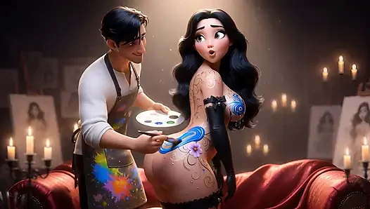 Obedient Curvy Muse Private Art Session (AI generated)