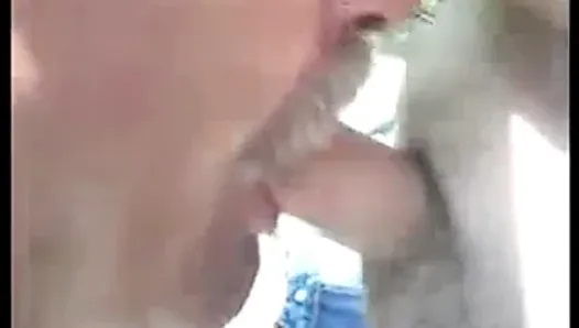 Sucking older with wife