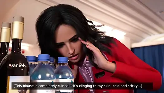 Spaß mit Airhostess im Flug - Asia Town - E02