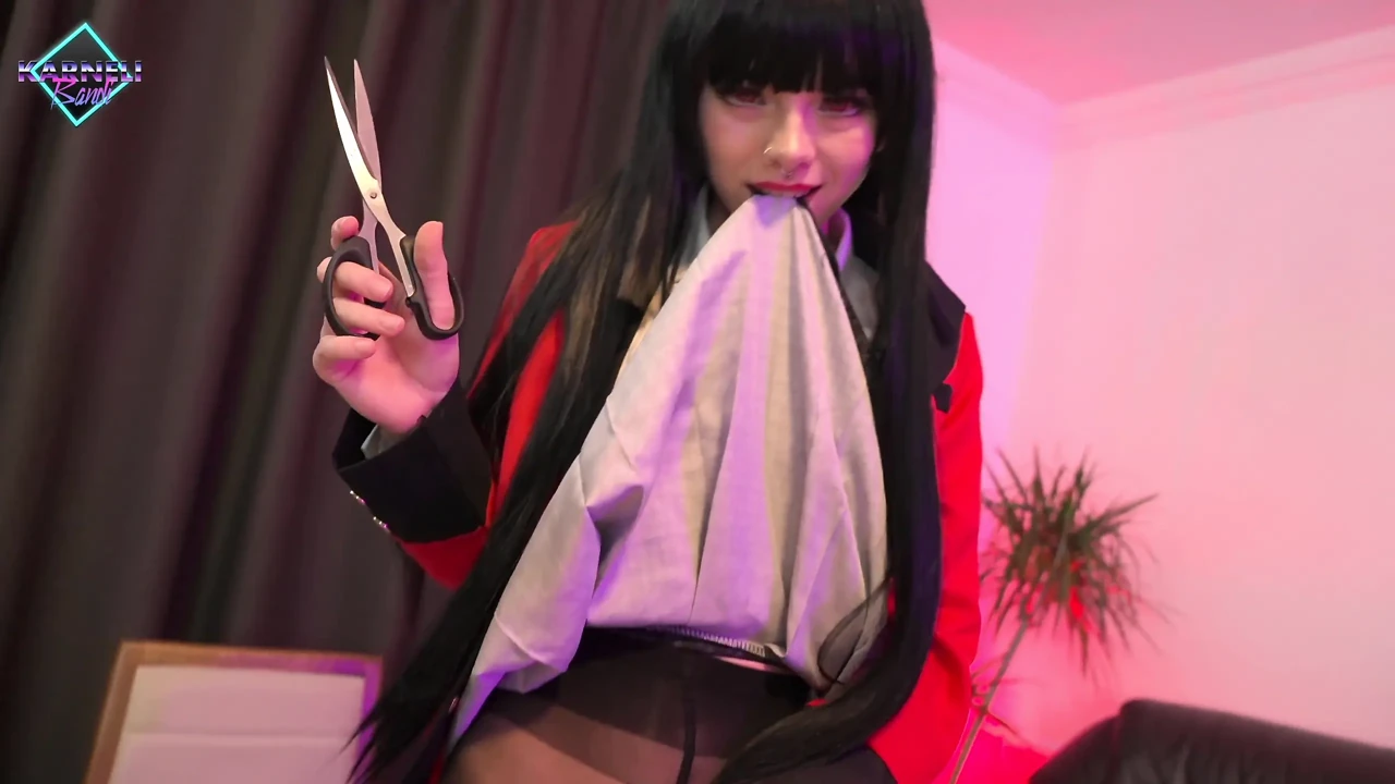 Yumeko Jabami Pleases Her Insatiable Ass