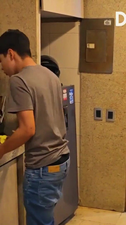 MY STEPSON VISITS, MEETS MY NEW HUSBAND AND REALIZES HE'S A TOTAL IDIOT. SO HE FUCKS ME HARD RIGHT THERE IN THE KITCHEN WHILE HE | Clip 3