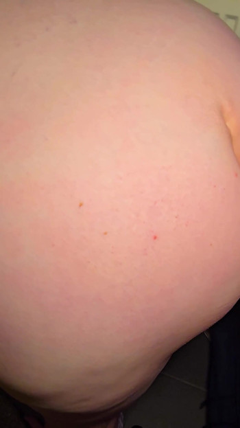 Thrilling moment from "Thick-Ass Stepmom Takes It Doggy Style - Huge Load Explodes All Over!"