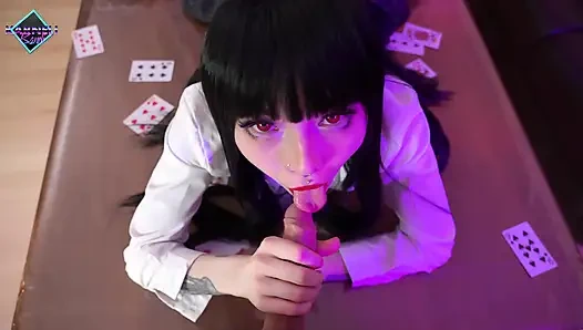 Горячая Yumeko Jabami обожает, когда ее жестко трахают. Грубый анальный секс плюс игрушка. Карнели Банди