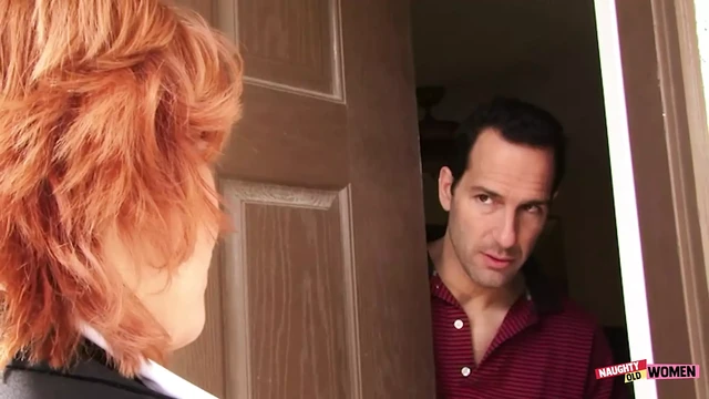 Sometimes only a horny redhead granny with a delicious pussy can satisfy a handsome man