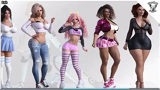 Sexbot - blackjack ngebentot cewek-cewek ini sambil bugil