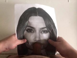 Kim Kardashian (ultieme cumtribute 2 dubbele cumshot)