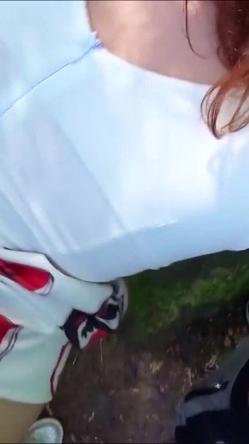 Powerful moment from "Berlin Tourist Teen Picked Up for Threesome Fuck in Public Park"