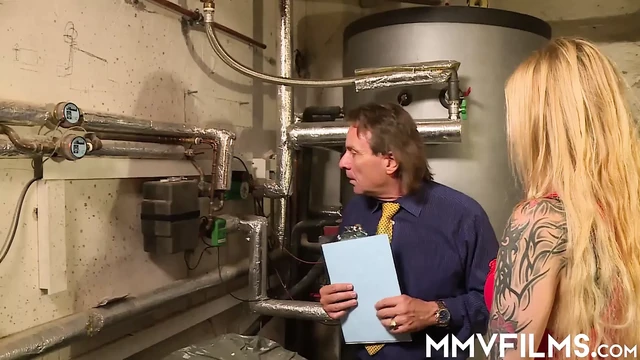 European babe gets ass fucked by nasty plumber