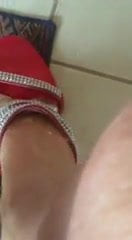 feet with cum