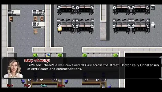 Istri kantor #2 Simon terus mencari rok Stacy.