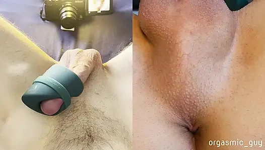 En sevdiğim oyuncak bana yoğun bir orgazm yaşatıyor - orgazm kasılmaları ile bölünmüş görünüm