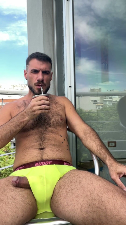 sipping mate, and my thick cock slipped right out. | Clip 1