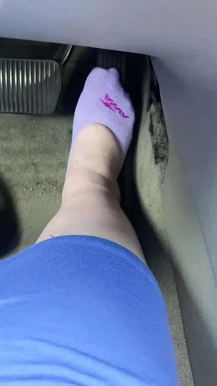 Pedal Pumping in Purple Socks