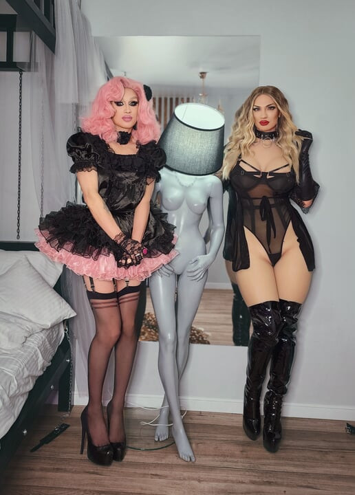 Two Sissy Slut play sexual games