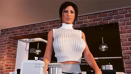 Croft Adventures Hentai Game Parody Ep.5 Lara Find a BBC Gloryhole in the Library Restroom!