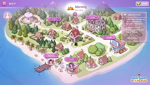 Sex Apartment 2: Grand Hotel, геймплей, часть 3 - Mia исполняет приватное шоу с Таро