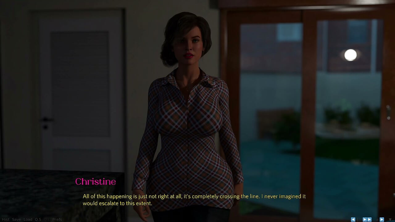 Awam-style Game - Being a Wife v1.220p - P2 - How a Proper, Decent Wife Like Christine Gradually Becomes Corrupted...