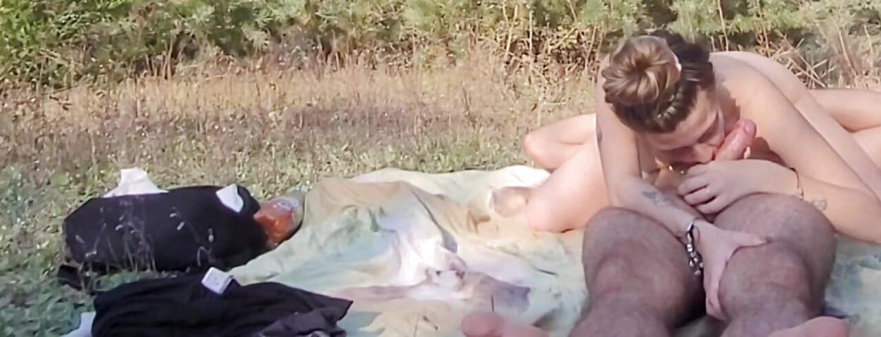 public blowjob outdoors deep throat