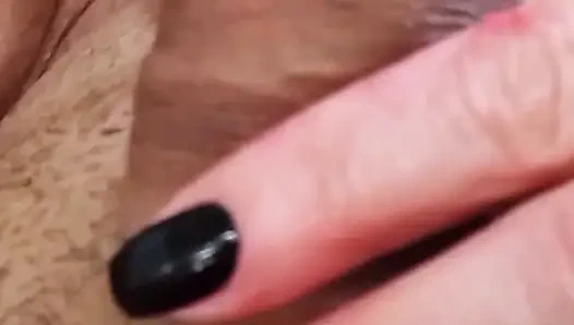 Delicioius lutscht mit roten lippen