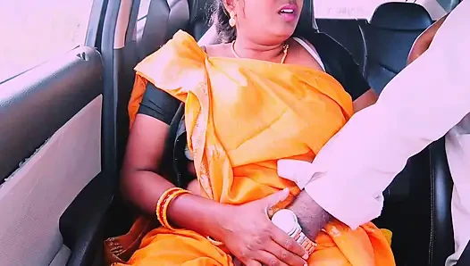 Desi saree maid car sex Telugu dirty talks.