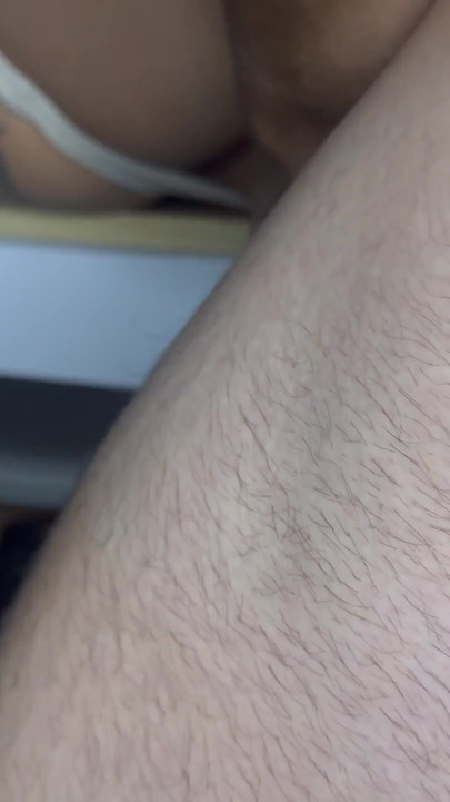 He tries not to cum in my tight pussy, but he couldn't hold back | Clip 1