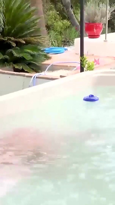 OldNanny - Busty MILF Teases And Plays In Hot Tub With Sam Bourne | Clip 1