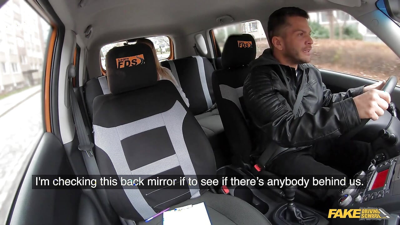 Fake Driving School - Crystal Swift Shows off Her Tits to Get a Licence