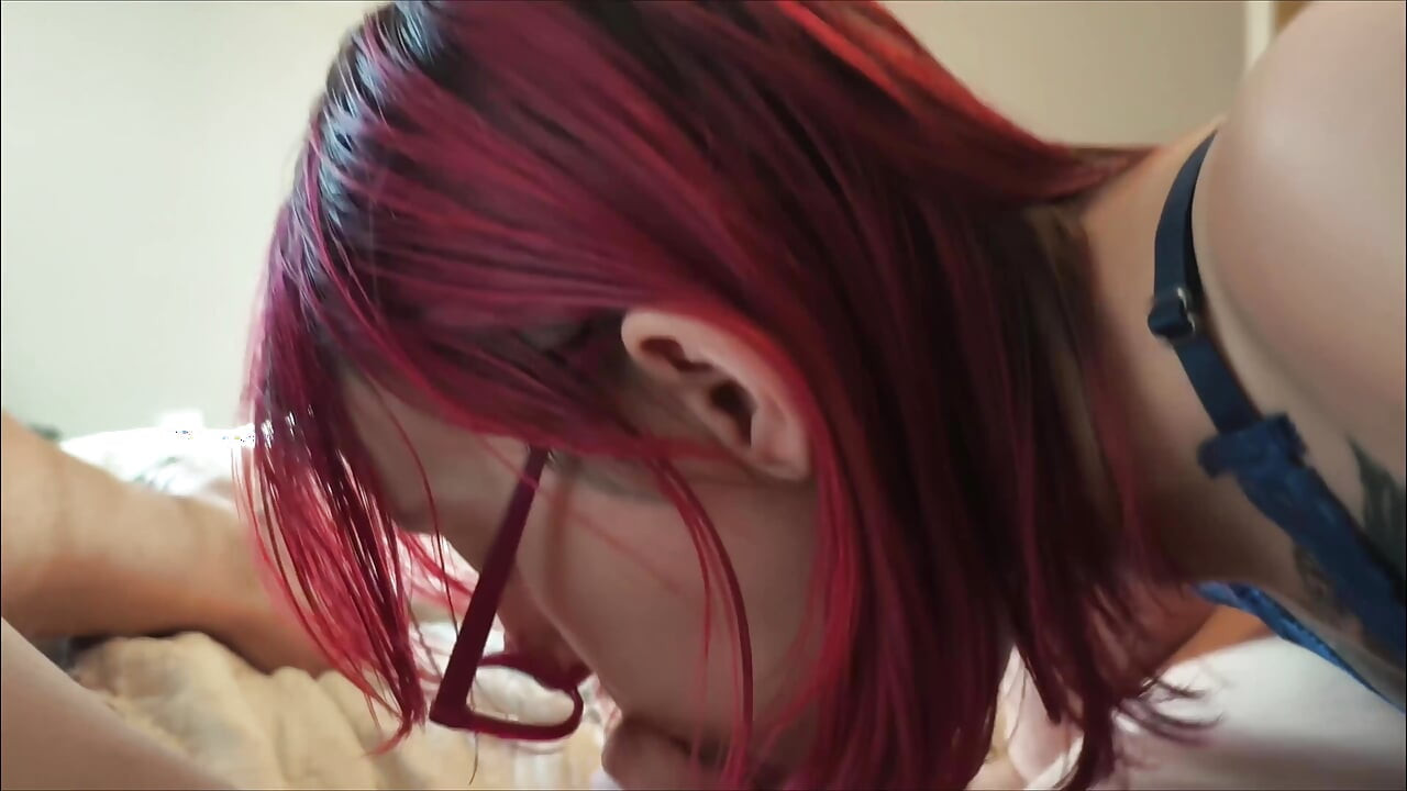 Sucking a Guy at Home, Husband Joined in to Fuck Me