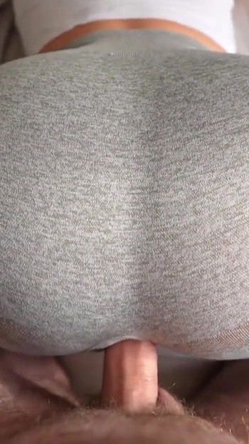 Epic moment from "Step sister caught me jerking off and I fucked her through a hole in her leggings"