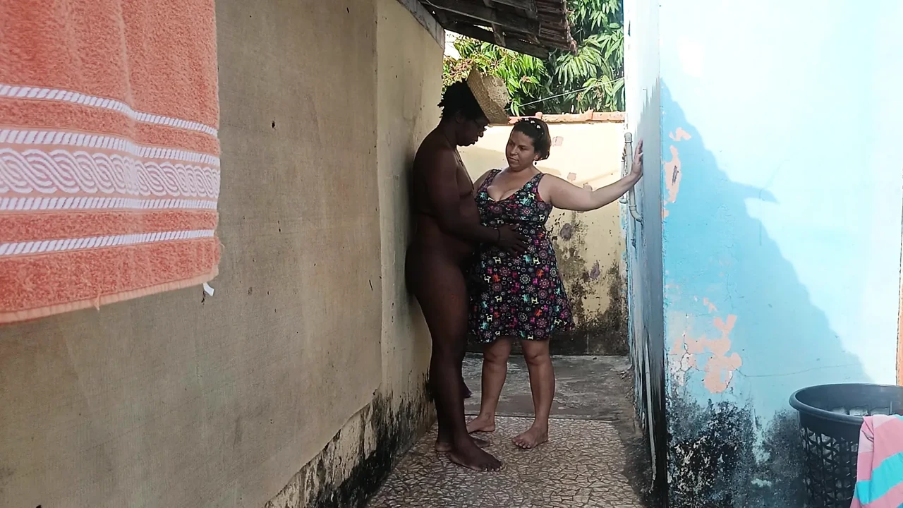 I caught the neighbor at home and came inside her