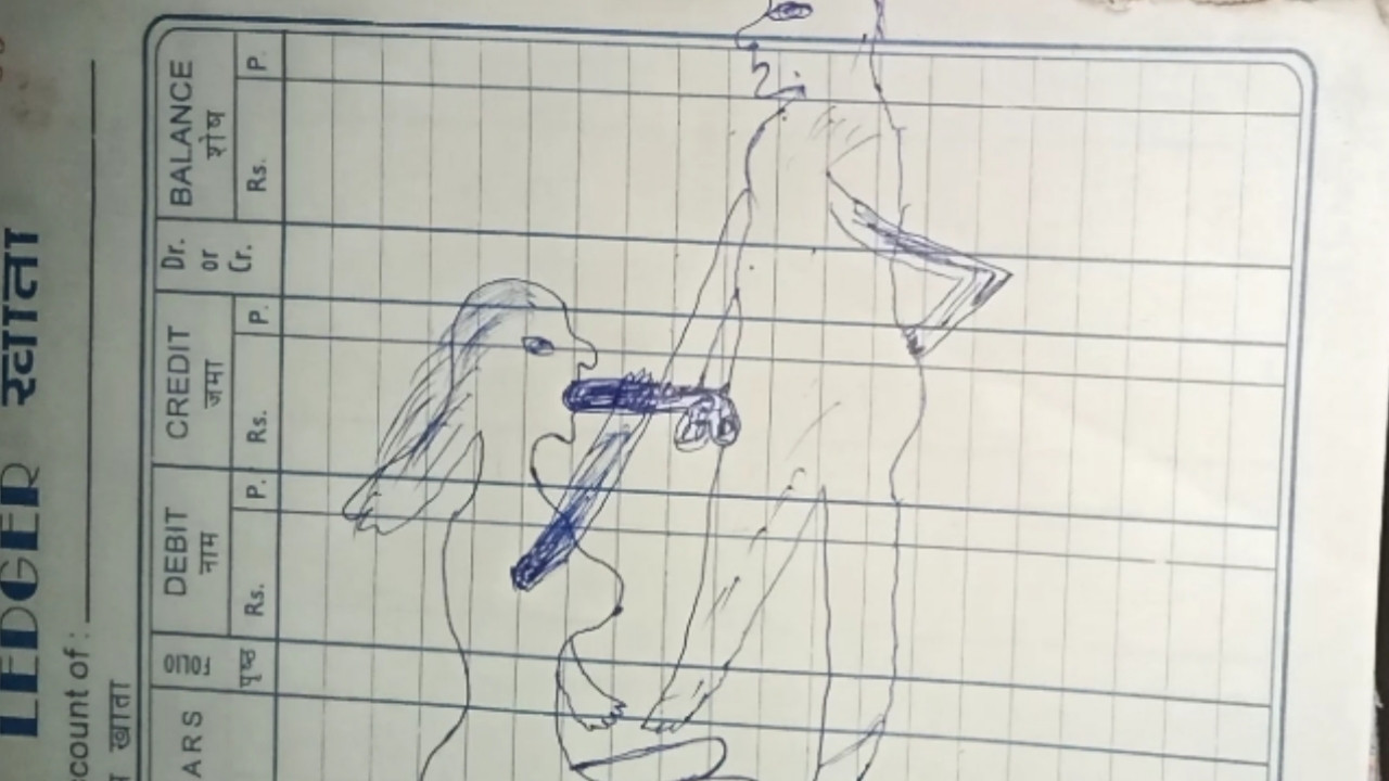 섹스 중 연필로 그린 예술적인 그림