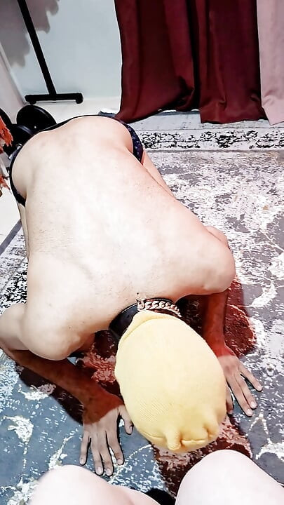"Mistress Fruit Spit Feeding & Intense Foot Worship  Shoe Kissing BDSM Session Part 4