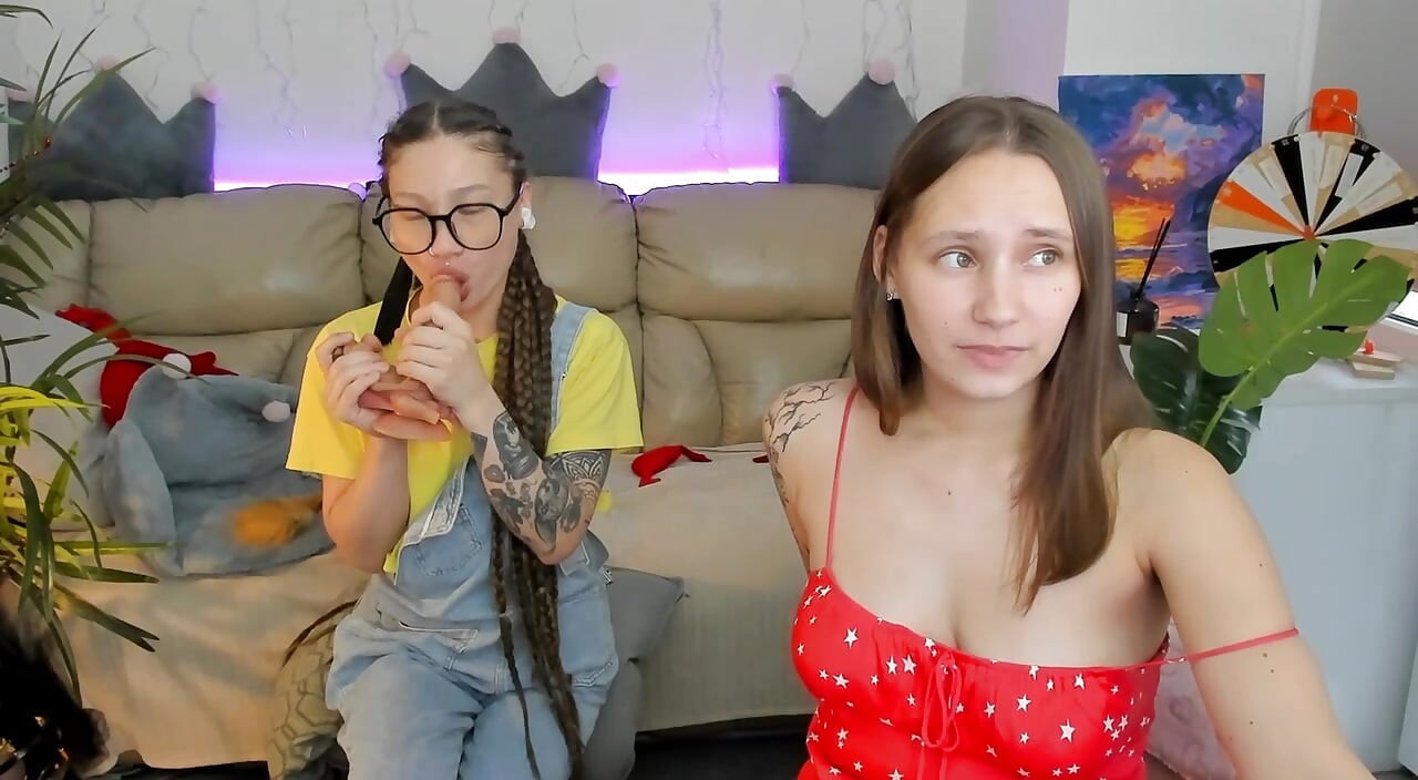 2 πουτάνες είχαν μια συνέντευξη για δουλειά μέσω βιντεοκλήσης και άρχισαν να γδύνονται για να την περάσουν