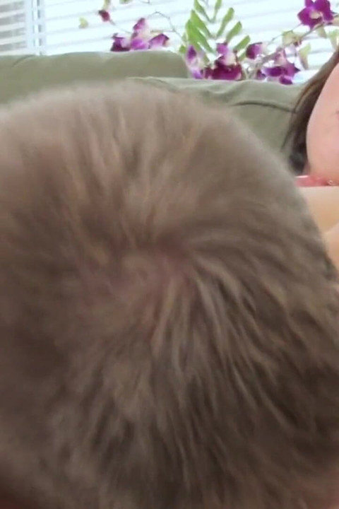 Skinny girl gags on a big cock the gets fucked to an ass cumshot