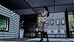 Japanese schoolgirl dancing naked